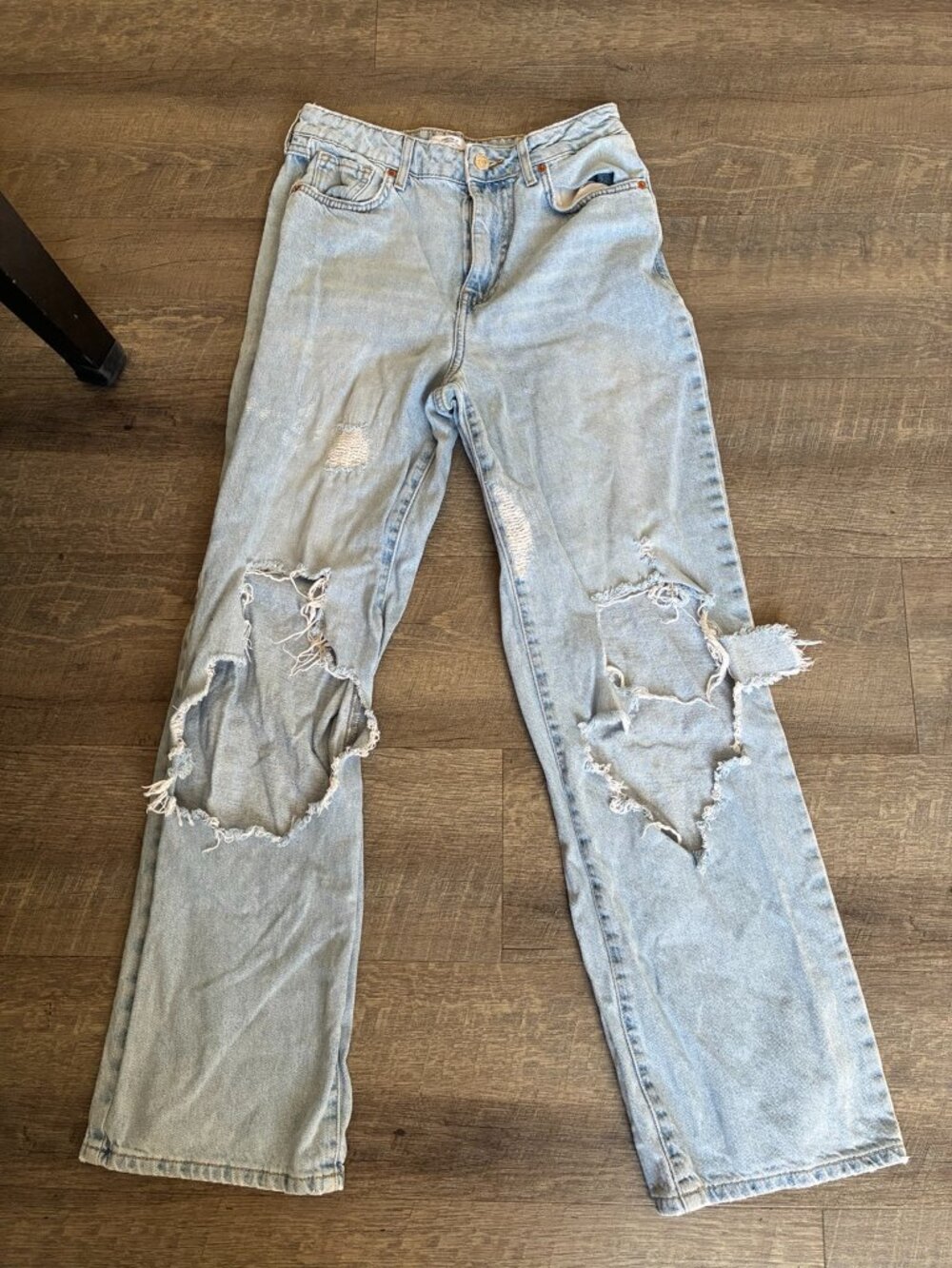 Light Wash Distressed Jeans